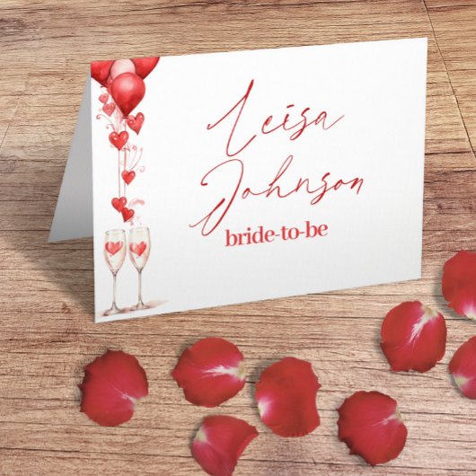 Proost op de liefde Bruiloft & Bruidsfeest Plaatskaartje