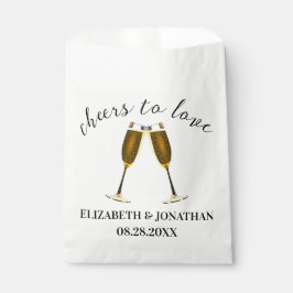 Proost Op De Liefde Champagne Glazen Bedankzakje