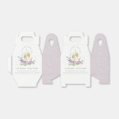 Proost op de Liefde Gouden Wijn Glazen Bloemige Br Bedankdoosjes (Uitgevouwen)