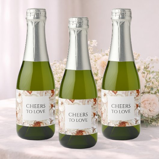 PROOST OP DE LIEFDE Huwelijk Sparkling Wijnetiket