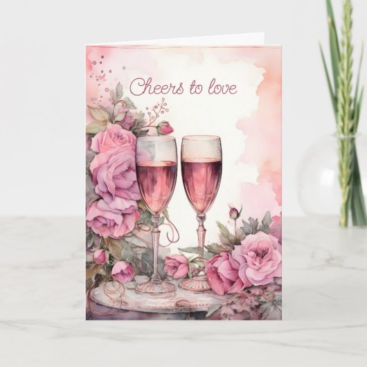 Proost op de liefde kaart (Voorkant)