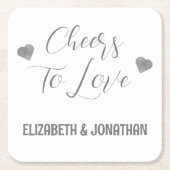 Proost op de Liefde Kartonnen Onderzetters (Voorkant)