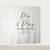 Proost op de liefde moderne crème zwarte minimalis wandkleed (Voorkant)