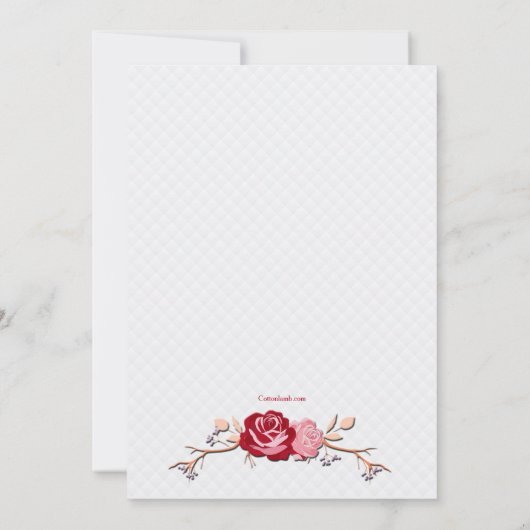 Proost op de Liefde Uitnodiging voor Valentijnsdin (Achterkant)