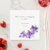 Proost op de liefde voor orchidee bruiloft servett servet (Insitu)