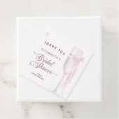 Proost op de liefde wijnglazen Bow Stropdas Vrijge Bedankjes Labels (In situ)