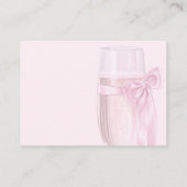 Proost op de liefde wijnglazen Bow Stropdas Vrijge Informatiekaartje (Achterkant)