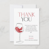 Proost op de Liefde | Wijnproeverij Bruidsfeest Bedankkaart (Voorkant)