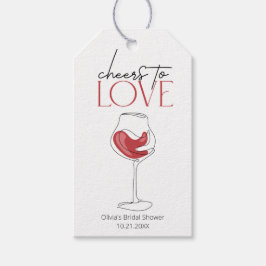 Proost op de Liefde | Wijnproeverij Bruidsfeest Cadeaulabel