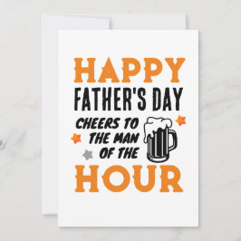 Proost op de man van het uur! Vaderdag Feestdagenkaart