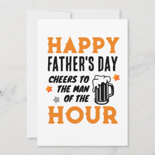 Proost op de man van het uur! Vaderdag Feestdagenkaart