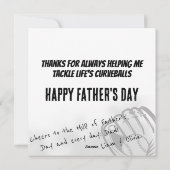 Proost op de MVP van Vaderdag en elke dag Feestdagenkaart (Achterkant)