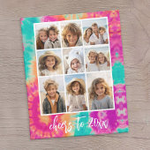 Proost op de New Year Stropdas-Dye Blauwgroen 70s  Fleece Deken