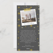 Proost op de nieuwe jaar sterretjes vuurwerk foto feestdagenkaart (Achterkant)