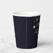 Proost op de nieuwjaarsboodschap sterren papieren bekers (Rechts)