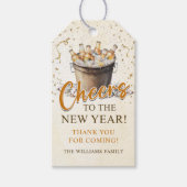 Proost op de Nieuwjaarsfeest Cadeaulabel (Voorkant)