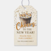 Proost op de Nieuwjaarsfeest Cadeaulabel (Achterkant)