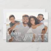 Proost op de nieuwjaarsfoto feestdagenkaart (Voorkant)