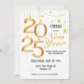 Proost op de nieuwjaarsuitnodiging feestdagenkaart (Voorkant)