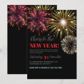 Proost op de nieuwjaarsuitnodiging, oudejaarsavond kaart (Voorkant / Achterkant)