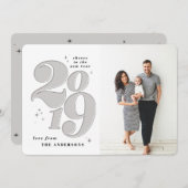 Proost op de nieuwjaarsvakantie 2019 feestdagenkaart (Voorkant / Achterkant)