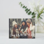 Proost op de nieuwjaarswenskaart briefkaart (Staand voorkant)