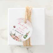 Proost op de Roze Bruiloft Bruidssalon Bedankt Bedankjes Labels (In situ)