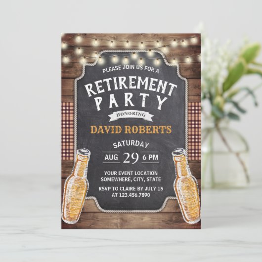 Proost op de Rustic Beer Party #2 Kaart (Staand voorkant)