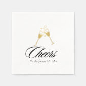 Proost op de toekomst meneer en mevrouw Engagement Servet (Voorkant)