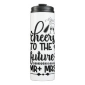 Proost op de toekomst meneer + mevrouw thermosbeker (Voorkant)