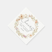 Proost, op de toekomst, mevrouw! Boho, bloem Servet (Hoek)