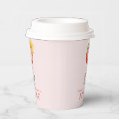 Proost op de toekomstige mevrouw Roze Papieren Bekers (Rechts)