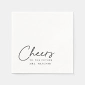 Proost op de toekomstige Mrs Bruidsfeest Servet (Voorkant)