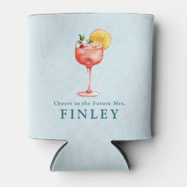 Proost op de toekomstige Mrs Light Blue Bruidsmeis Blikjeskoeler