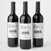 Proost op de toekomstige MRS. | Vrijgezellenfeest Wijn Etiket (Flessen)