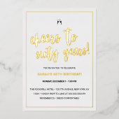 Proost op de uitnodiging voor 60 jaar witgouden fo (Voorkant)