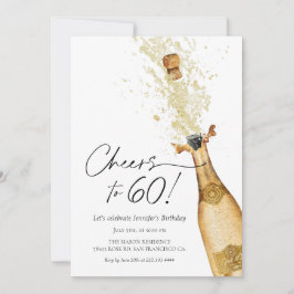 Proost op de uitnodiging voor de 60e verjaardag
