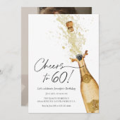 Proost op de uitnodiging voor de 60e verjaardag (Voorkant / Achterkant)