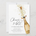 Proost op de uitnodiging voor de 60e verjaardag<br><div class="desc">Laten we proosten op 60! Pop de Bubble met onze Champagne-Theme Verjaardagsuitnodiging Kaart. Het vieren van een mijlpaal verjaardag is altijd een speciale gelegenheid, en wat is een betere manier om het te doen dan met een champagne-thema feest? Deze uitnodigingskaart is perfect voor iedereen die 60 wordt en de gelegenheid...</div>