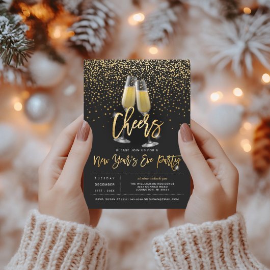 Proost op de uitnodiging voor het nieuwjaarsfeest
