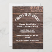 Proost op de uitnodiging voor het rustieke land va (Voorkant)