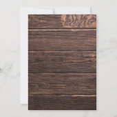 Proost op de uitnodiging voor het rustieke land va (Achterkant)