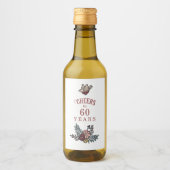 Proost op de verjaardagsfeestgunst wijn etiket (Voorkant)