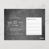 Proost op de verjaardagsuitnodiging voor 40 jaar k briefkaart (Achterkant)