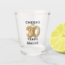 Proost op Dertig Jaar Verjaardag Shotglas