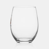 Proost op dertig minimale foto 30e verjaardag wijnglas zonder voet (Links)