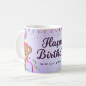 Proost op een ander jaar: Happy Birthday Mok (Voorkant links)
