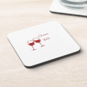 Proost op een bier onderzetter (Linkerzijde)