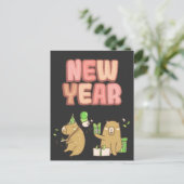 Proost op een frisse start! briefkaart (Staand voorkant)