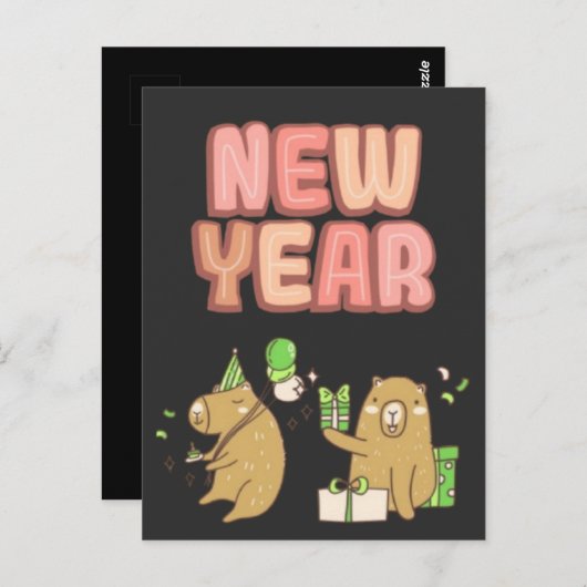 Proost op een frisse start! briefkaart (Voorkant / Achterkant)